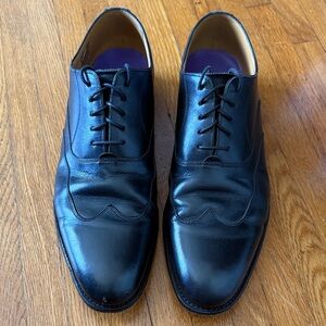 Men's Black Leather Lace-Up Derby Dress Shoes from Oliver Sweeney